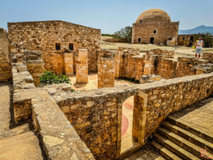 Part of the buildings inside the enormous Rethymnon fort