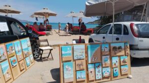 My stall & display in Almyrida
