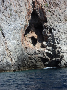 The Scream that is embedded in the cliff face!