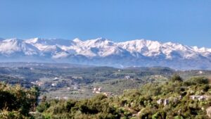 View of the White Mouintains - The Lefka Ori on Crete 
