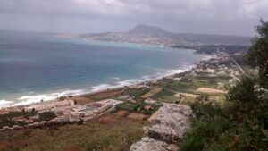 The view from the fortress at Ancient Aptera