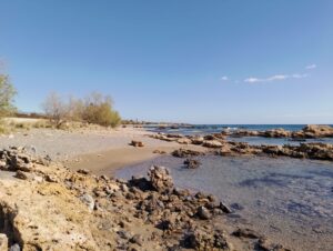 One of the beaches we explored on the coast of Frangkastello