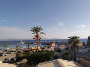 View over the port in Agia Galini