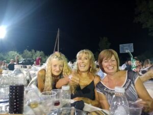 Lisa, Debbie and I having fun at Sagapami music festival