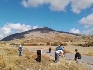 High up on the plateau above Spilli on David's last walk