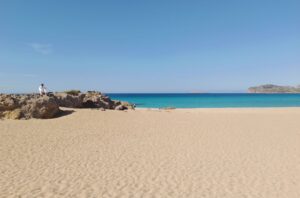 The far end of the big beach at Falassarna