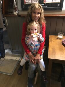 With Ava in local pub on Xmas Day