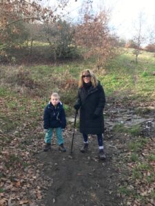 With Arthur on our Boxing Day walk