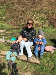 Stopping for a break on our Yorkshire Moors walk