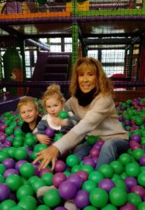 With Arthur & Ava in the ball[park at softplay